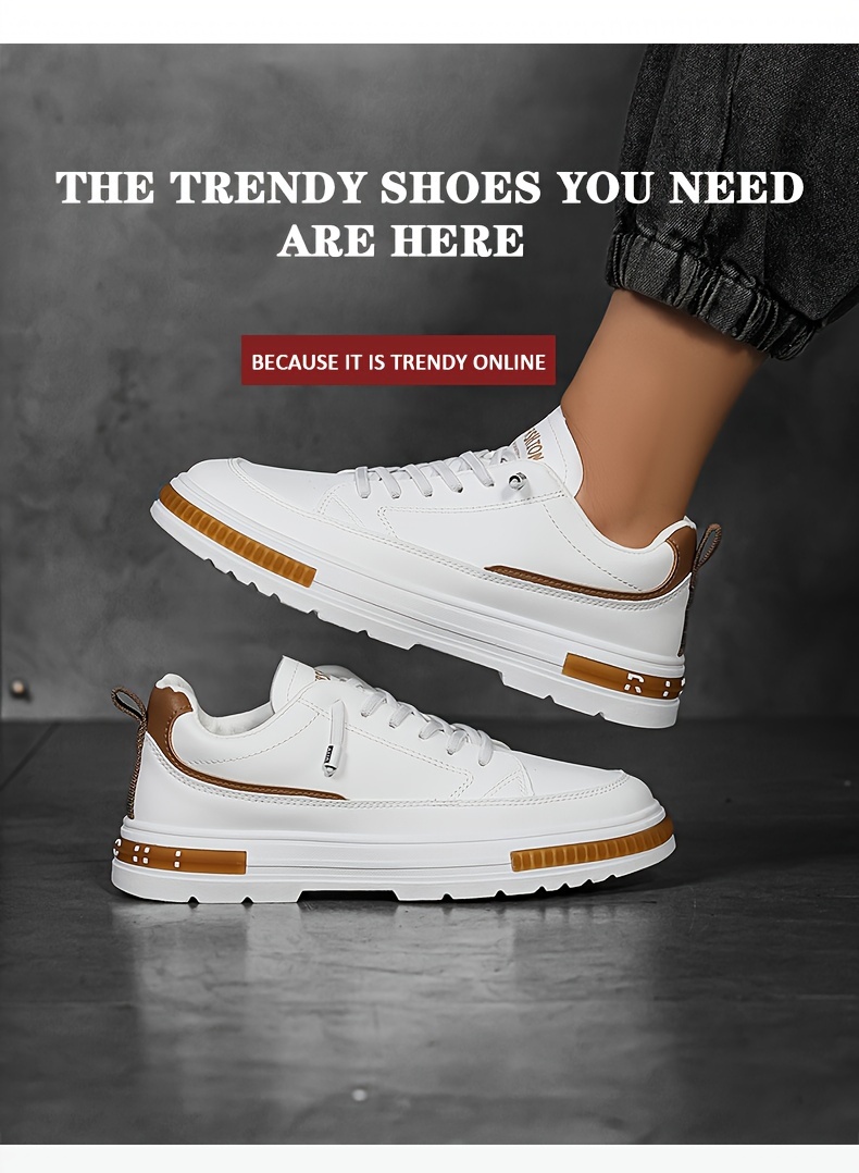 skate shoes men s trendy solid comfy non slip casual details 2