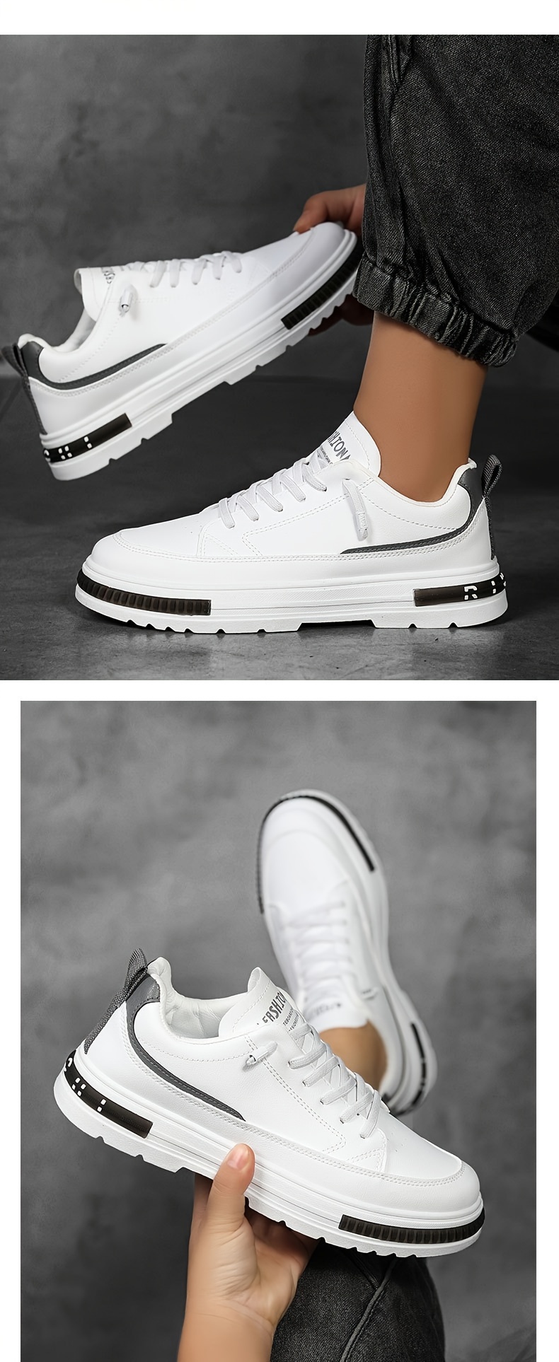 skate shoes men s trendy solid comfy non slip casual details 13